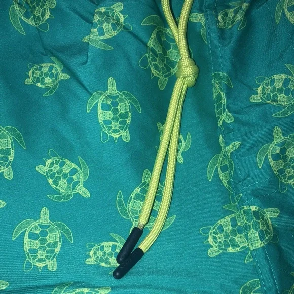 Men's Turtle Print Swim Trunks Size XL - Picture 8 of 9
